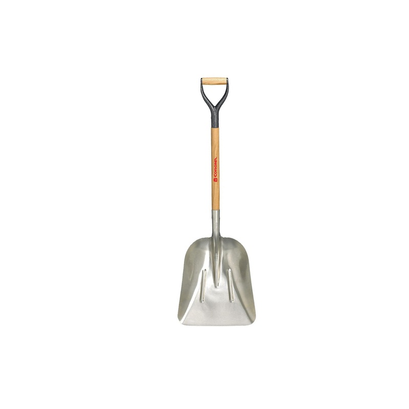 #10 Aluminum Western Scoop Shovel - D-Grip, 30 Inch - Large-capacity reinforced