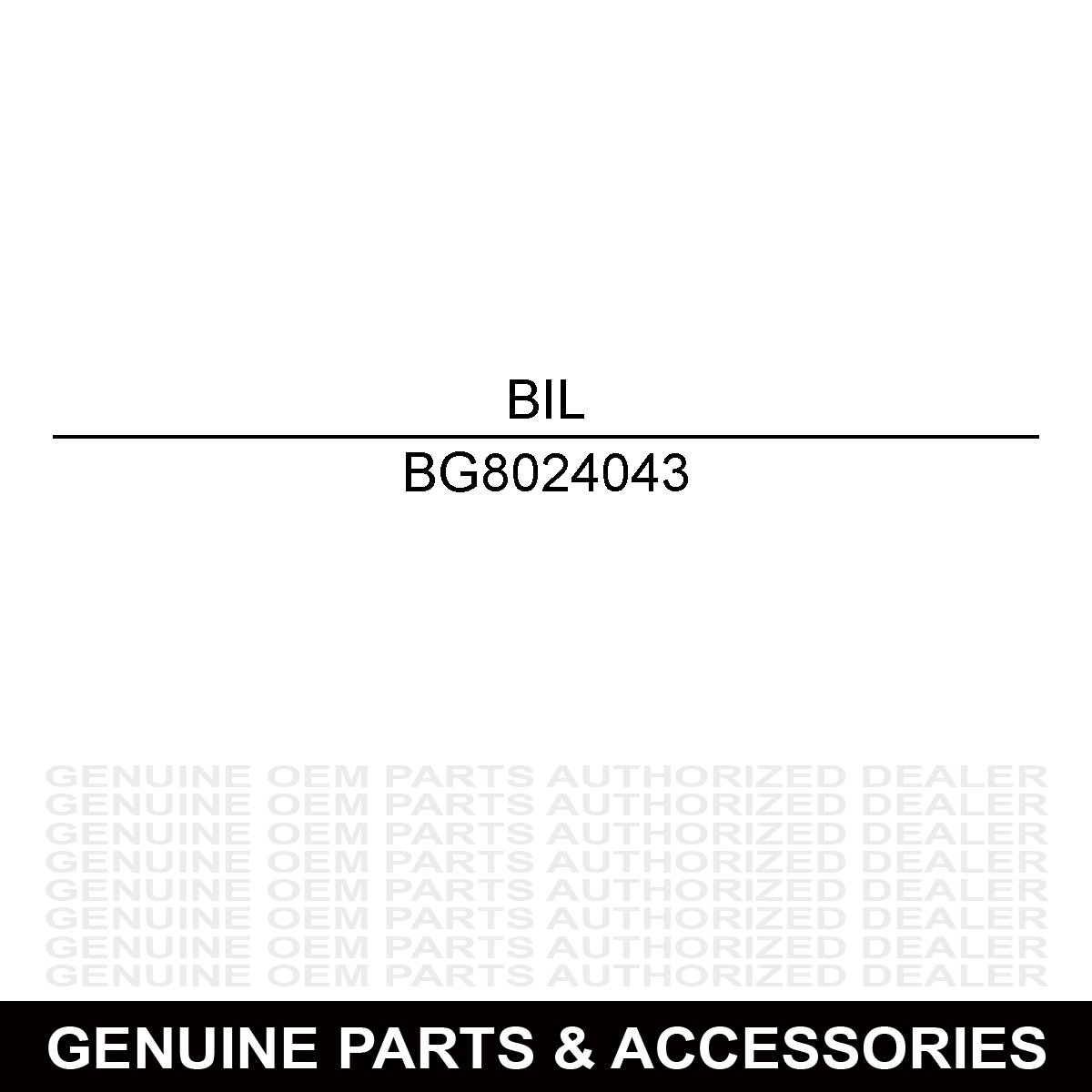 Billy Goat 8024043 BOLT CARRIAGE 5/16"-18 X 1 3/4" ZP