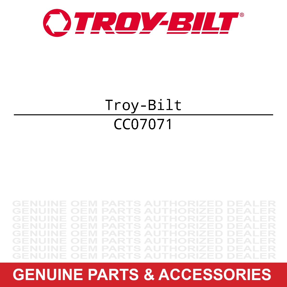Troy-Bilt 07071 Black Grip