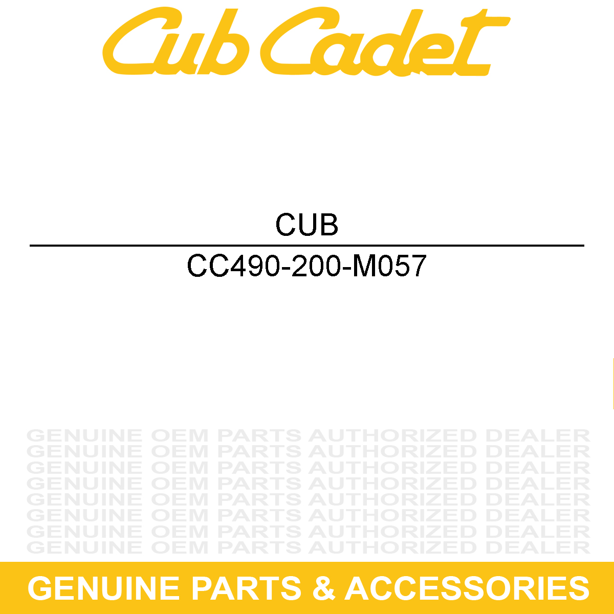 CUB CADET 490-200-M057 Round Air Filter