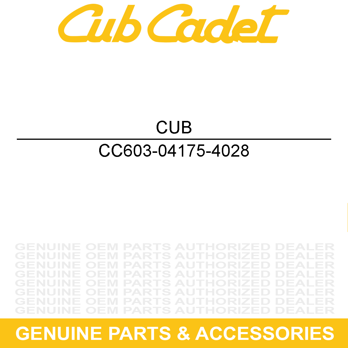 CUB CADET 603-04175-4028 RIM ASM-REAR