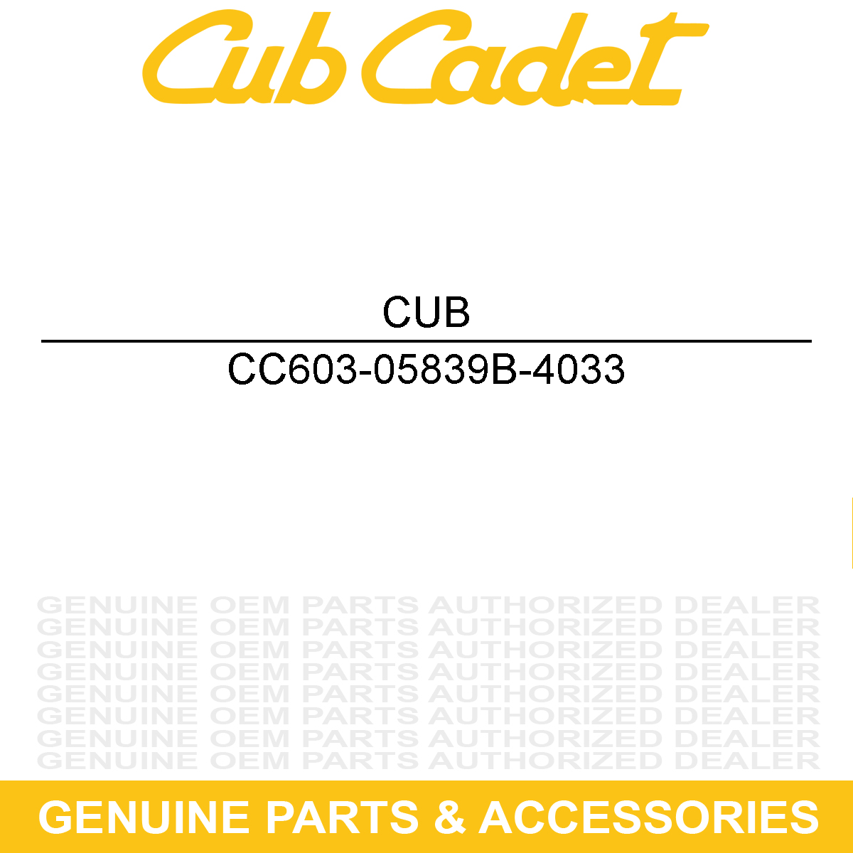 MTD 603-05839B-4033 Caster Wheel Yoke
