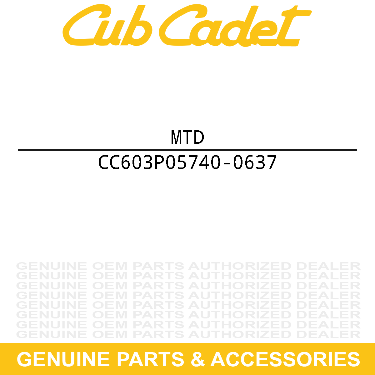 MTD 603P05740-0637 SHELL-46" DECK