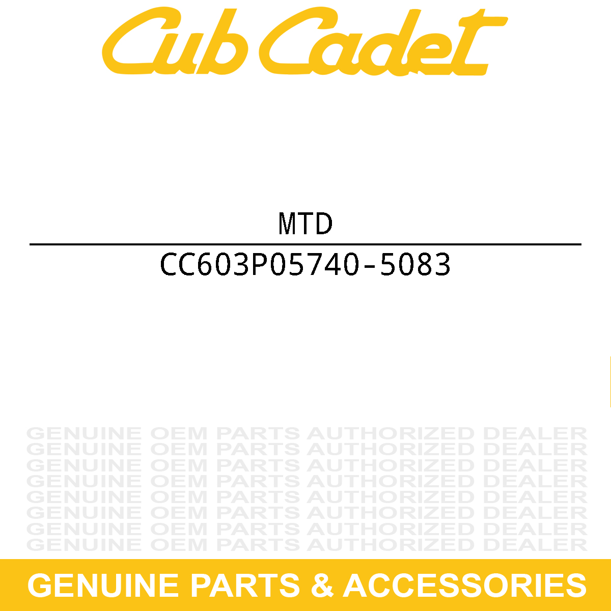 MTD 603P05740-5083 Liberty Red 46" Deck Assembly Sd Stm