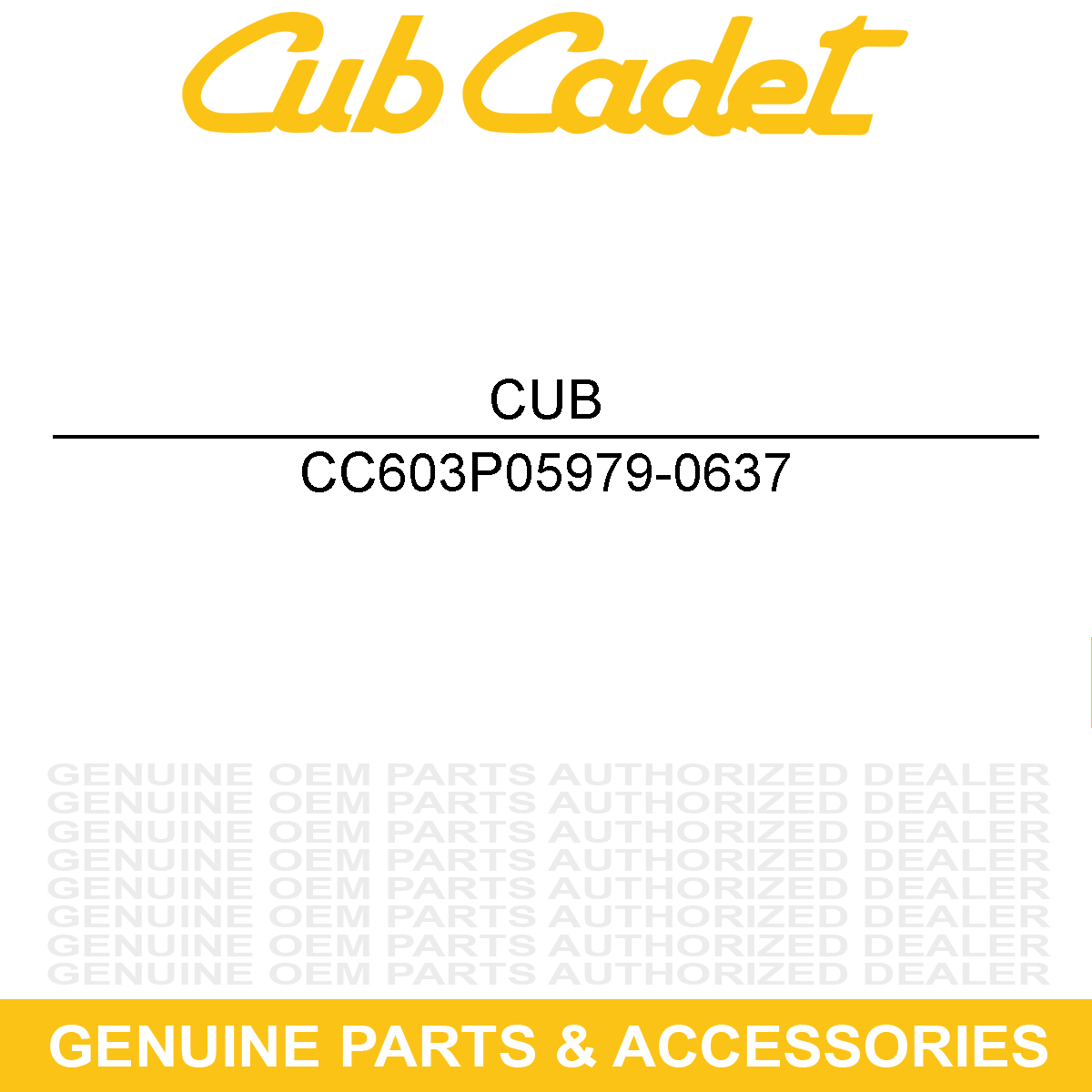 CUB CADET 603P05979-0637 Powder Black Shell 60"Fab Deck