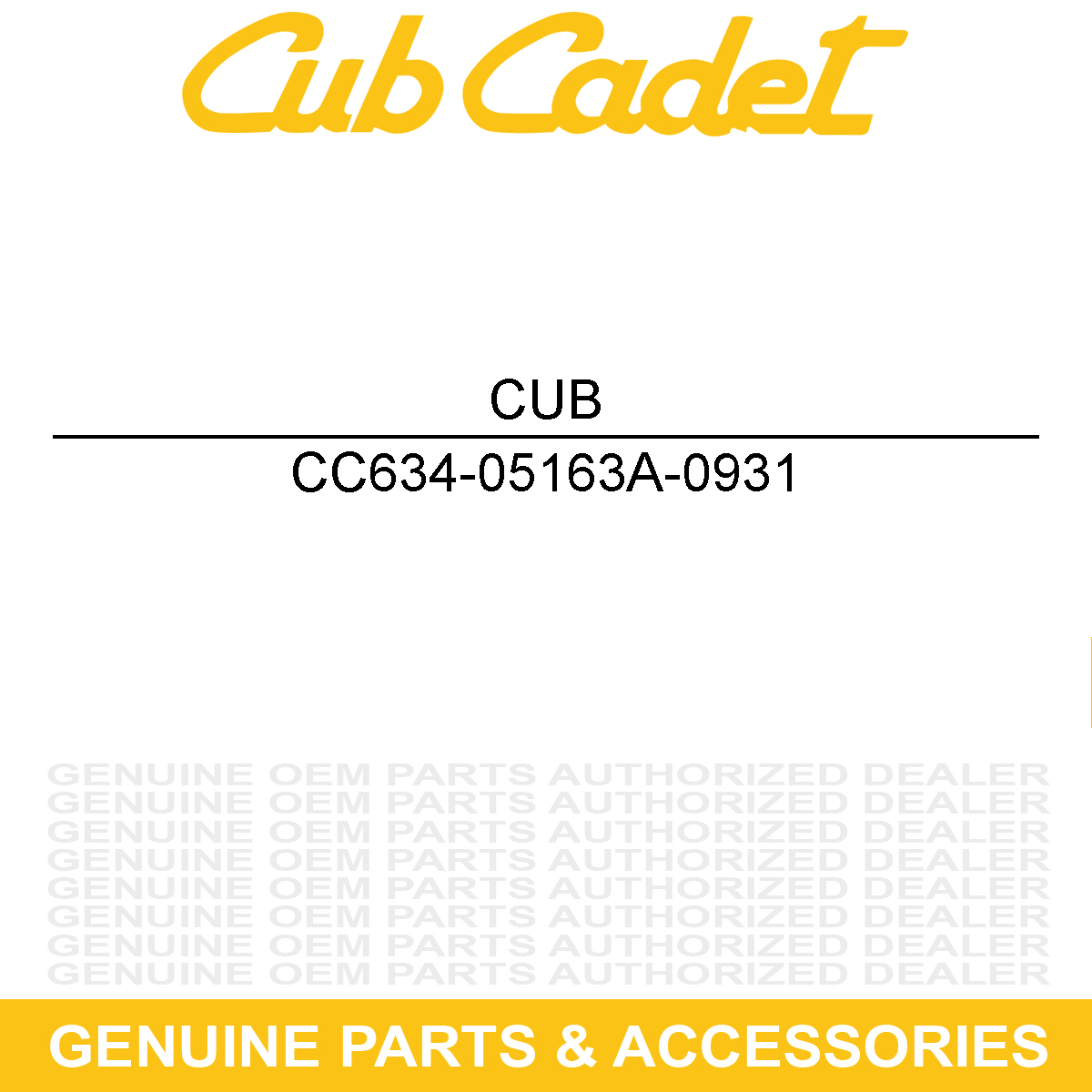 CUB CADET 634-05163A-0931 Beige Carlisle Wheel 16x6.5x8 Assembly