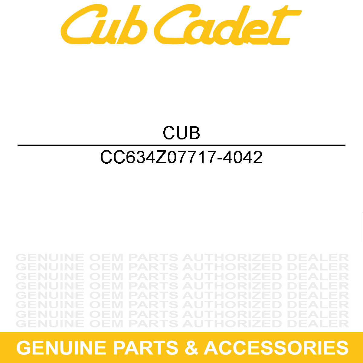 CUB CADET 634Z07717-4042 Wheel 15X5.0