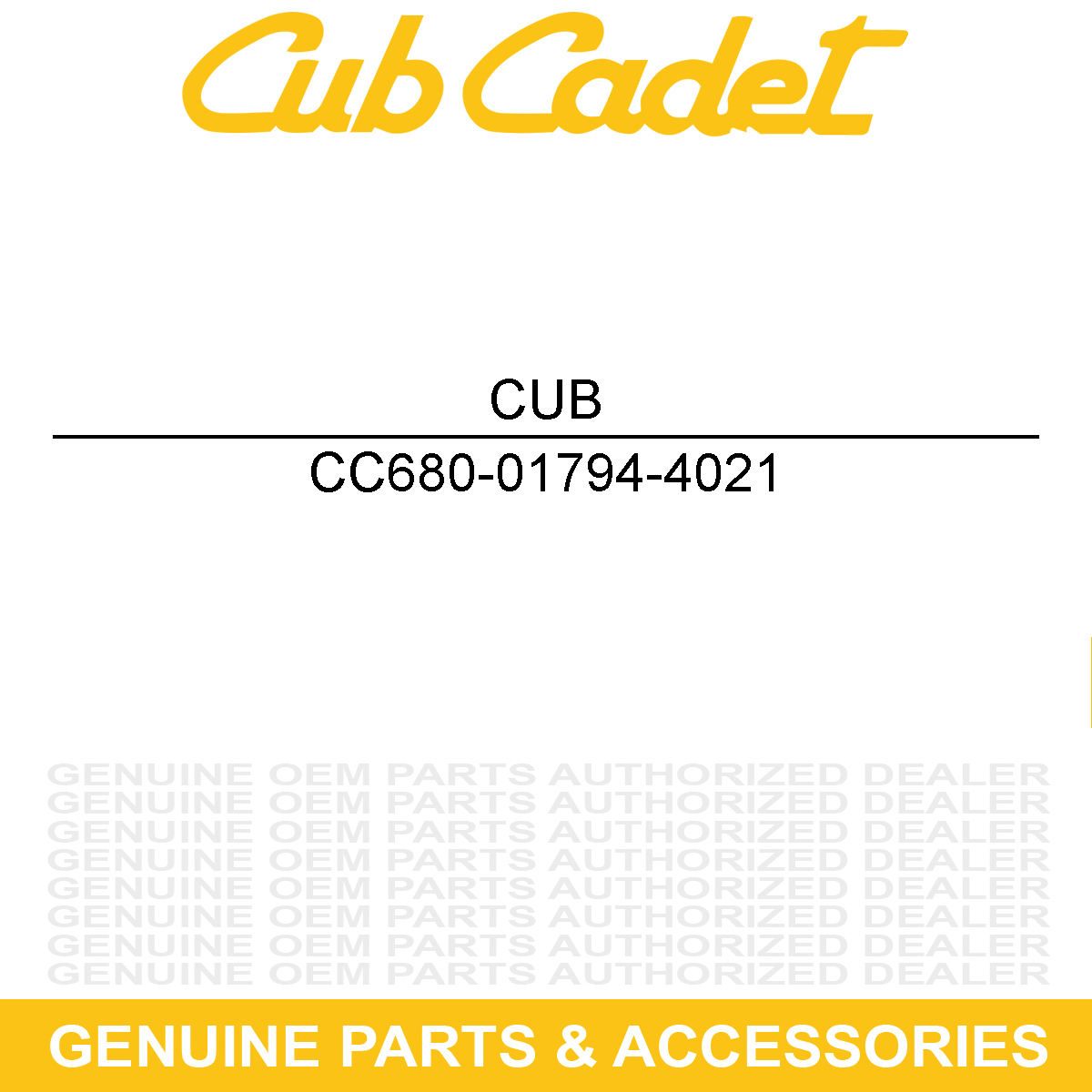 CUB CADET 680-01794-4021 MOUNT ASSY-FUEL TA