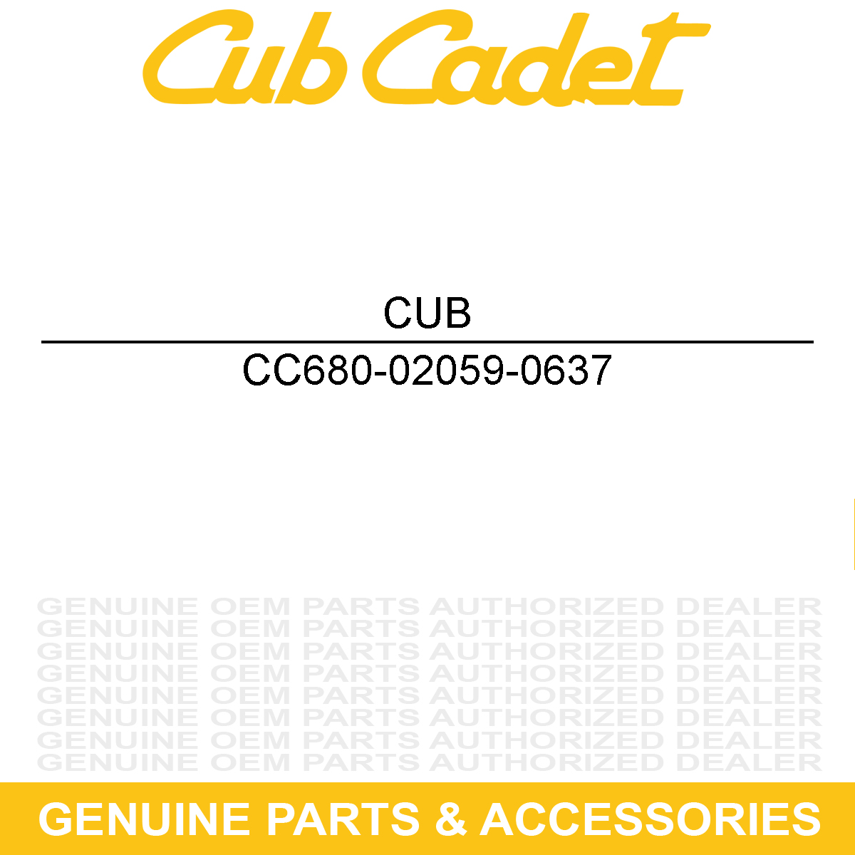 CUB CADET 680-02059-0637 Powder Black Blower Mount