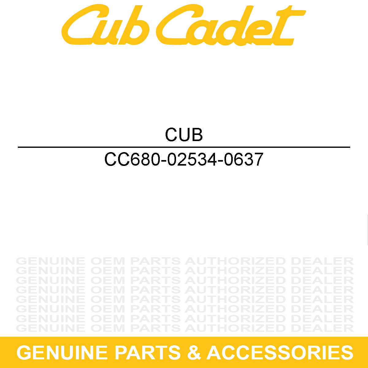 CUB CADET 680-02534-0637 Powder Black Belt Cover
