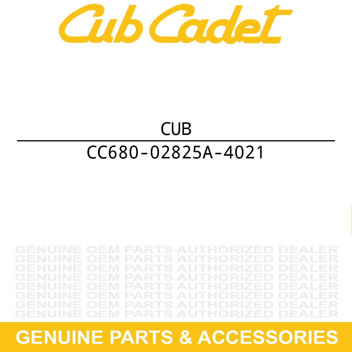 CUB CADET 680-02825A-4021 Handle Assembly-Cont Left Handle