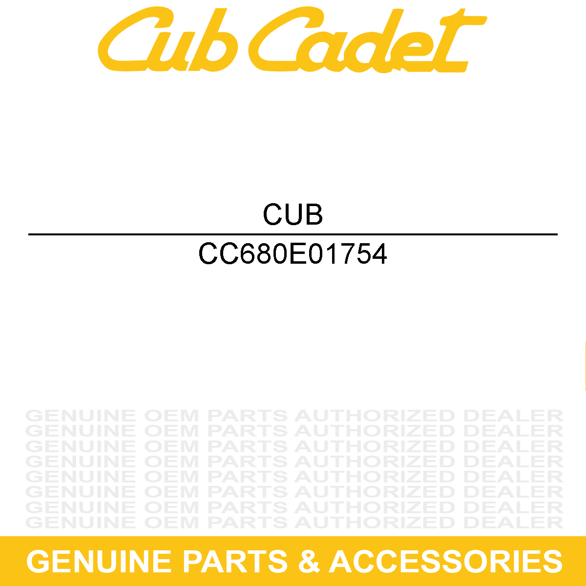 CUB CADET 680E01754 ARM ASM-LEVER-SPRI