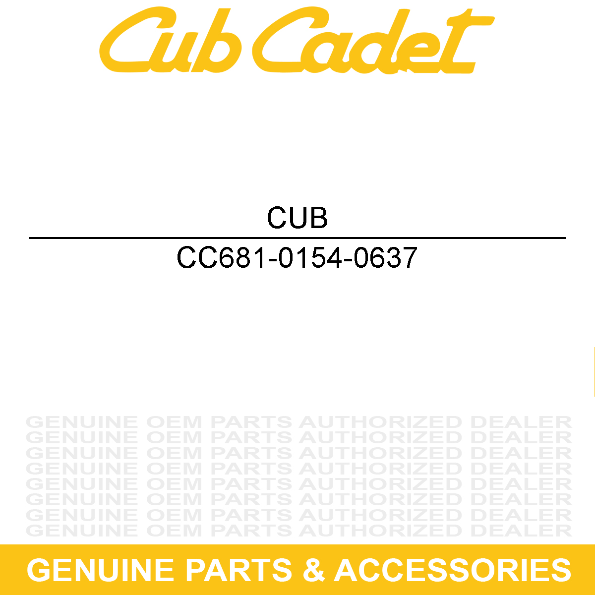 CUB CADET 681-0154-0637 Screen Assembly