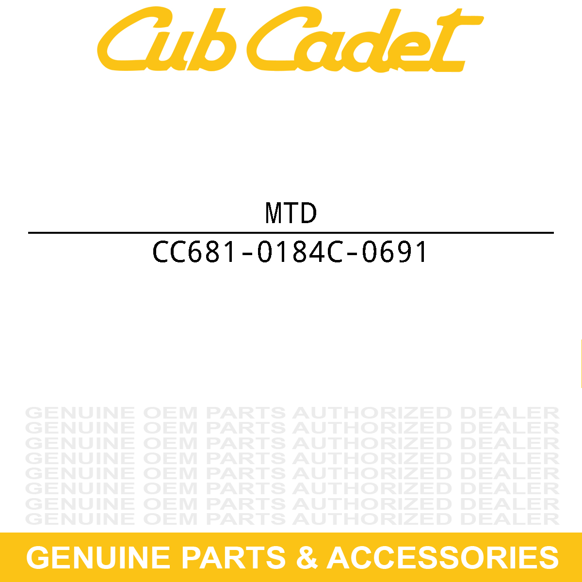 MTD 681-0184C-0691 FRM ASM-SHREDDER