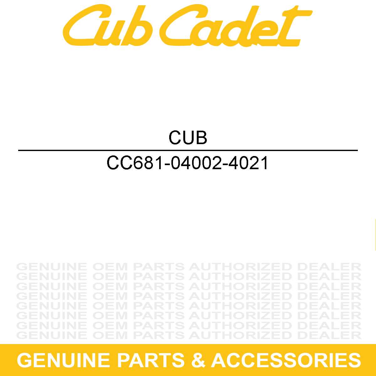 CUB CADET 681-04002-4021 HSG ASM-FLAIL OTR