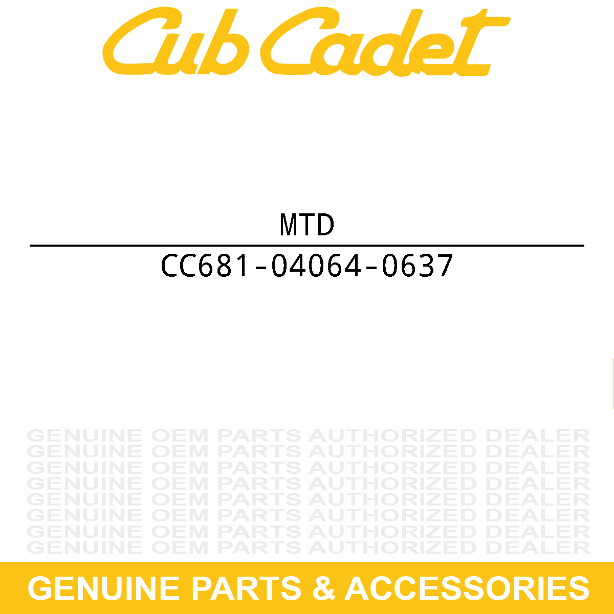 MTD 681-04064-0637 TANK ASM-LOGSPLITT