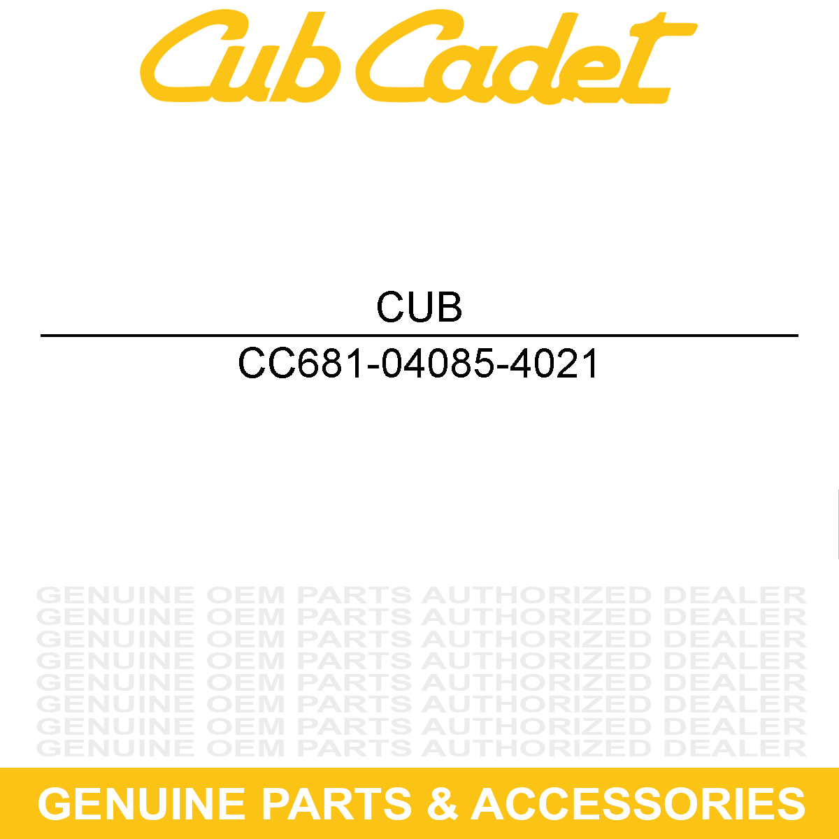 CUB CADET 681-04085-4021 BRACKET ASM-WHEEL
