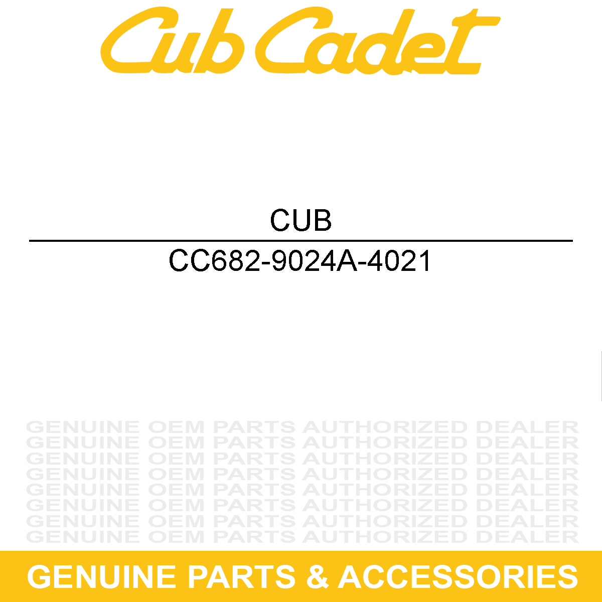 CUB CADET 682-9024A-4021 CASTER BRACKET RH