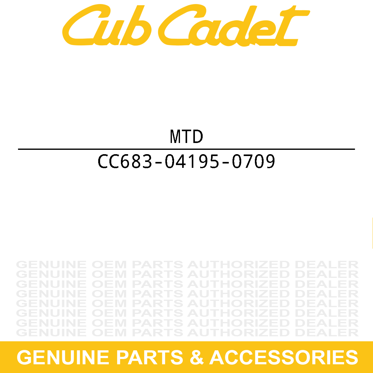 MTD 683-04195-0709 BRKT-RUNBRDLH