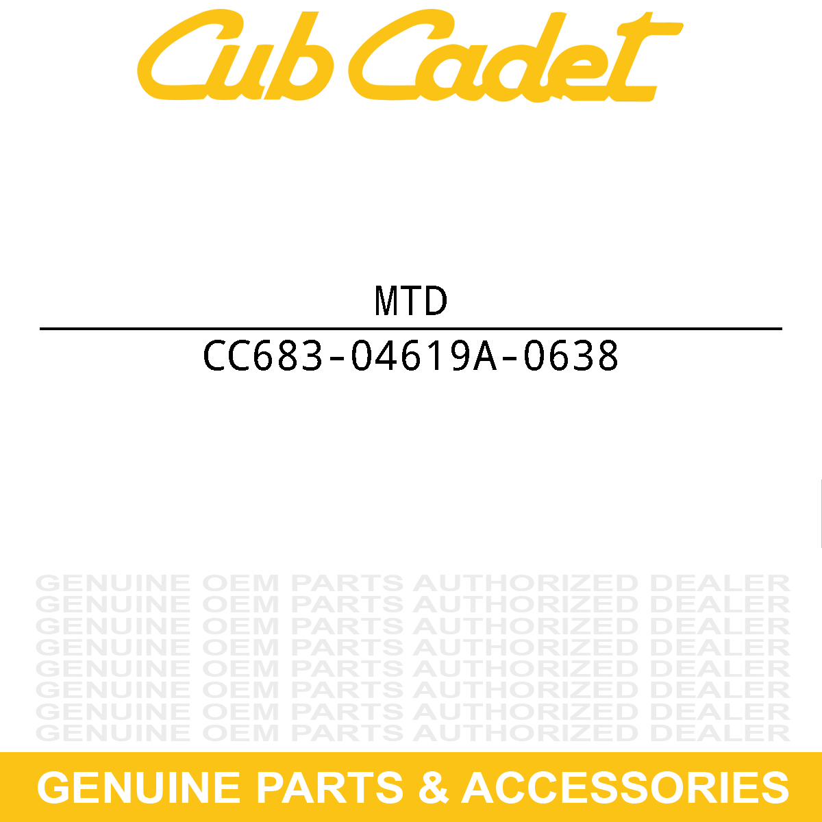 MTD 683-04619A-0638 HOOD ASM-LT5