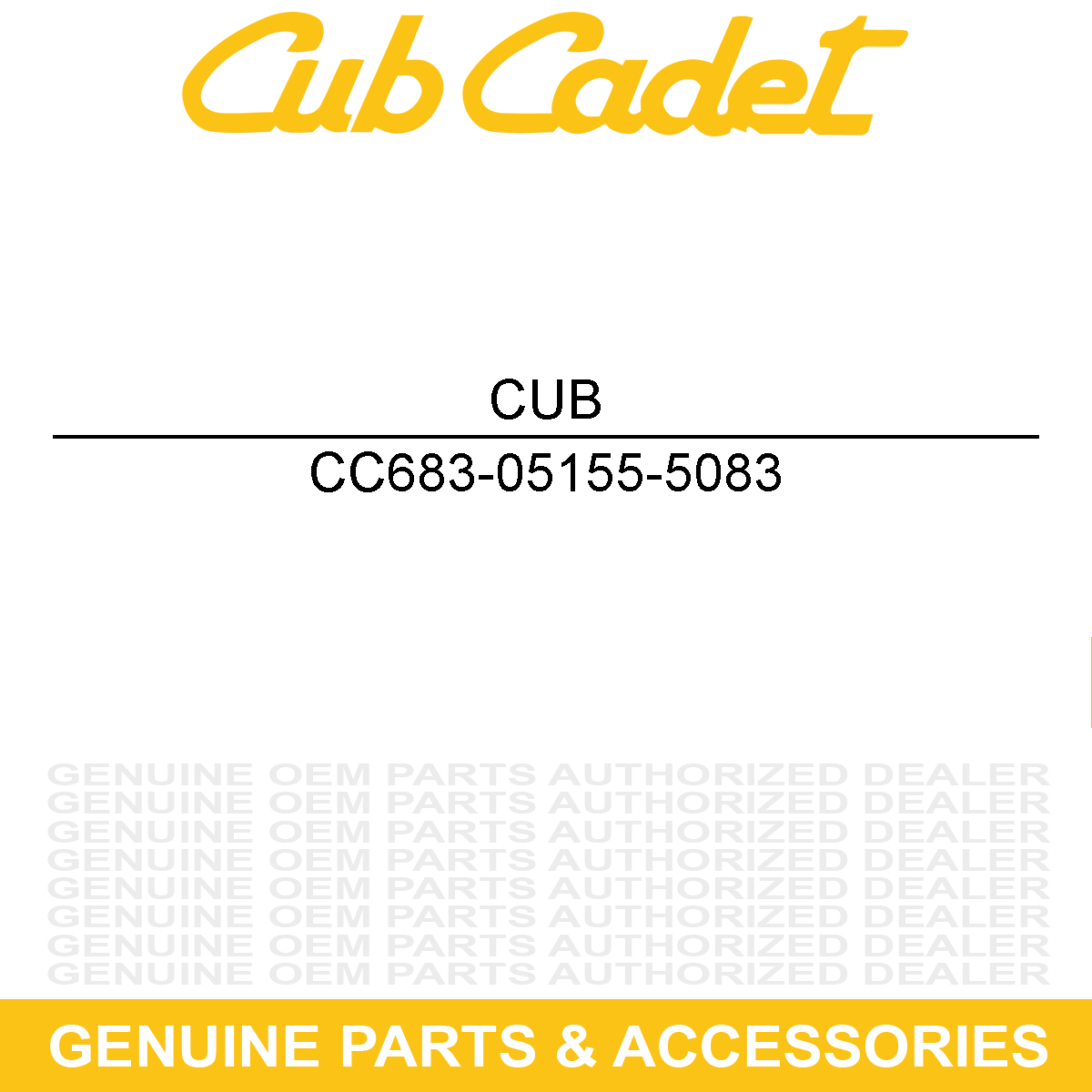 CUB CADET 683-05155-5083 BUMPER ASM-SINGLE