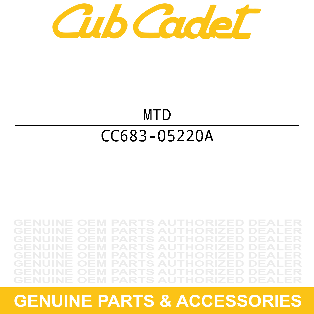 MTD 683-05220A MOUNTING PLATE ASM