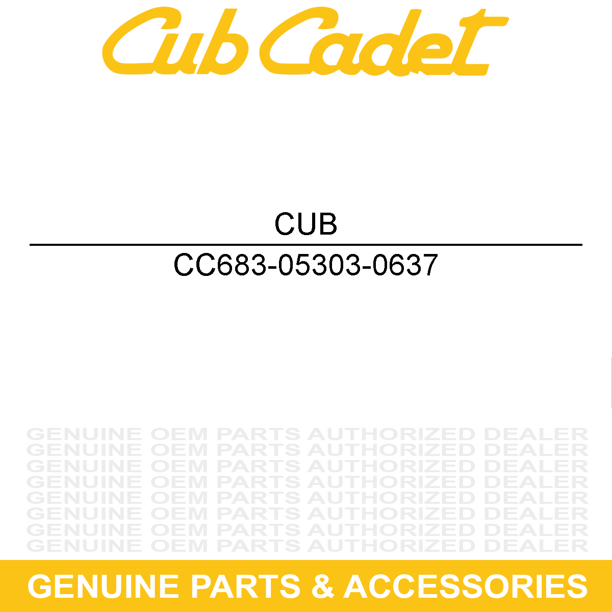 CUB CADET 683-05303-0637 Powder Black Transmission Mounting Bracket