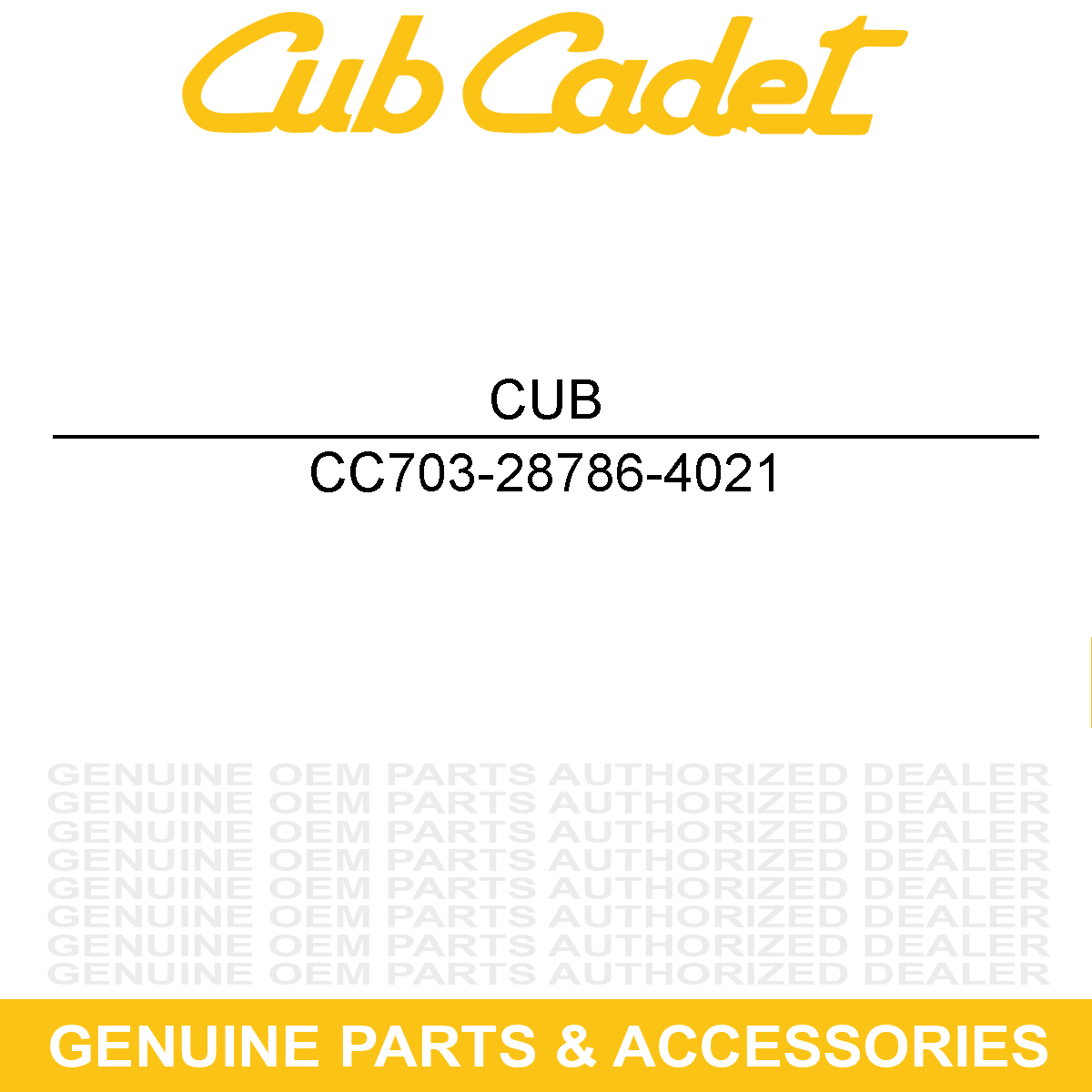 CUB CADET 703-28786-4021 Brake Lever Cover