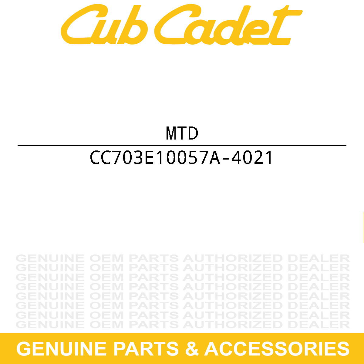 MTD 703E10057A-4021 SPINDLE SUPPORT