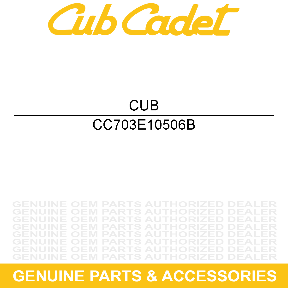 CUB CADET 703E10506B REVERSE PEDAL PLAT