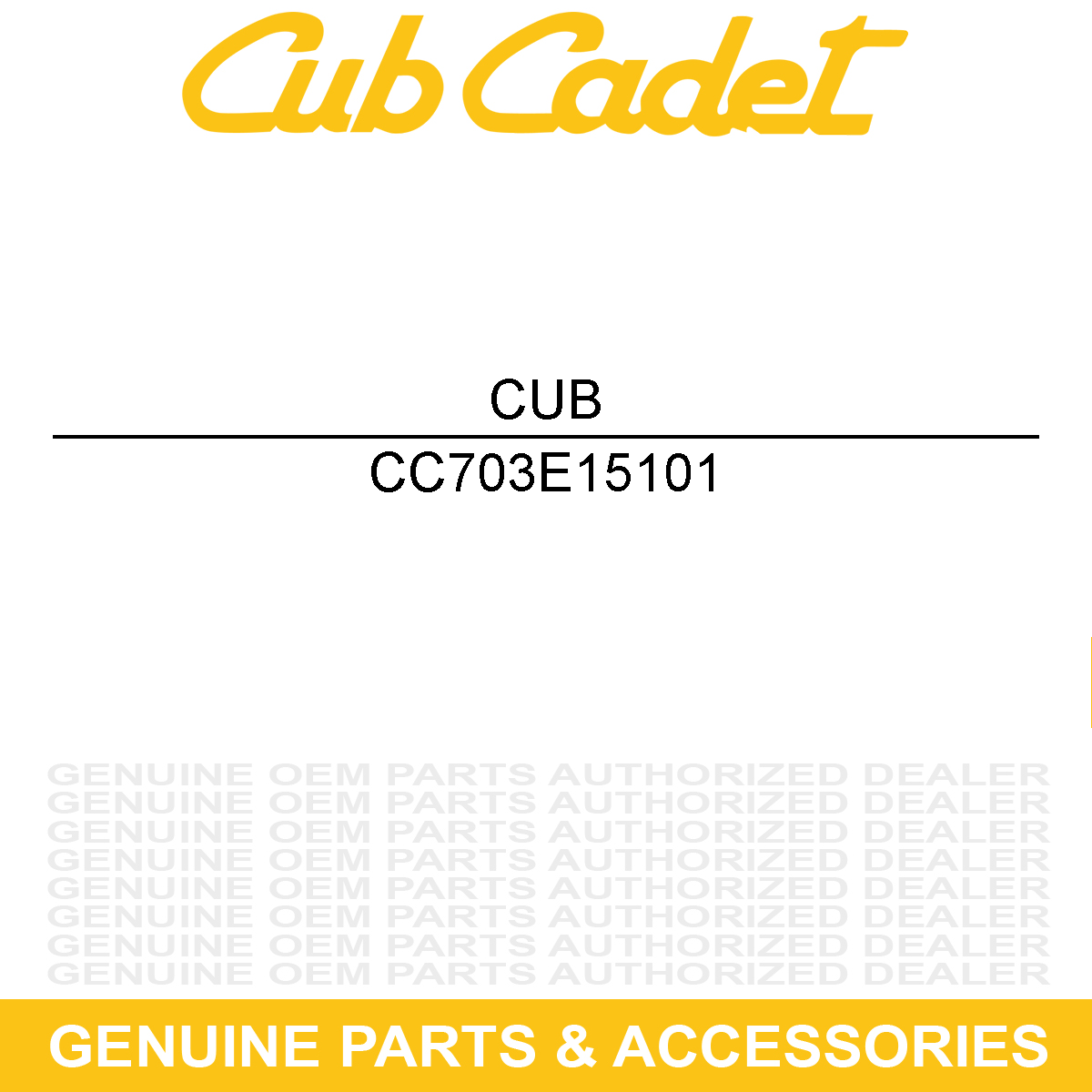 CUB CADET 703E15101 BRACKET-OIL RESERV