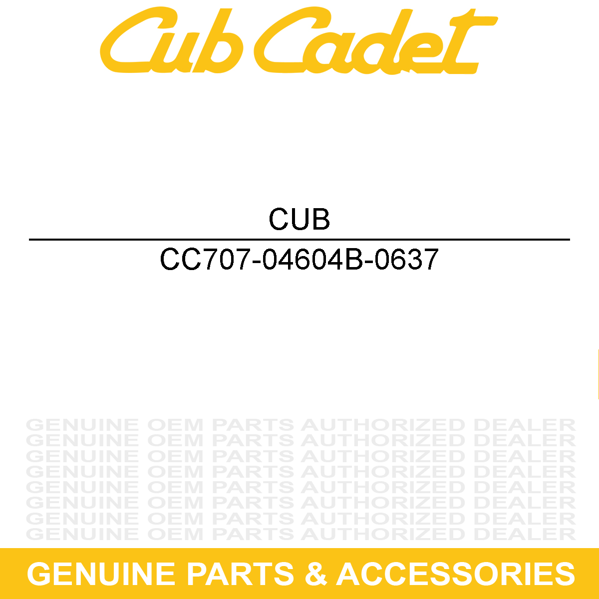 CUB CADET 707-04604B-0637 MOUNT-FRONT DIFF 4