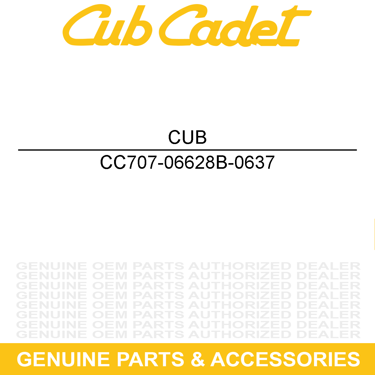CUB CADET 707-06628B-0637 FLOOR BOARD PLATE
