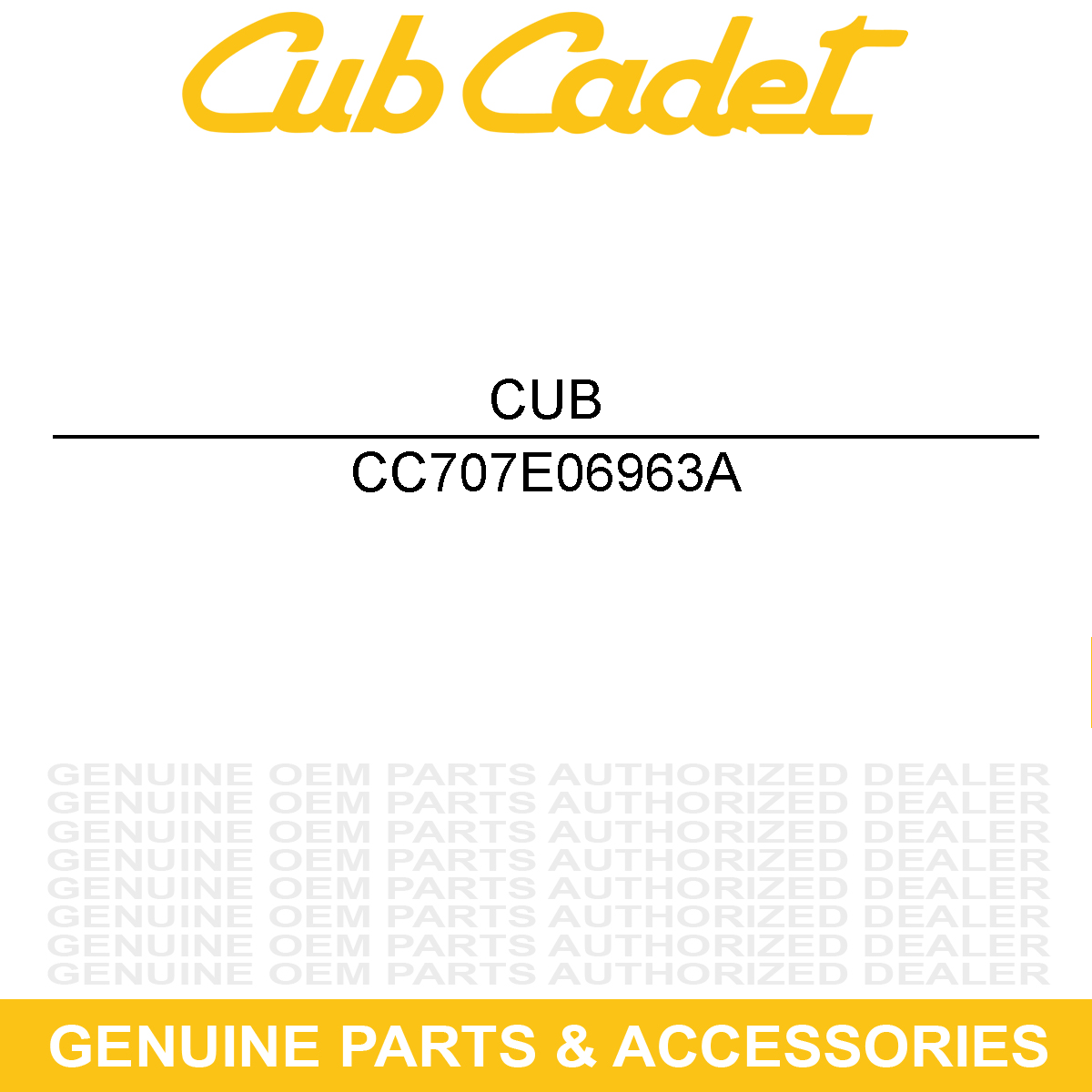 CUB CADET 707E06963A GRILLE MOUNTING BR