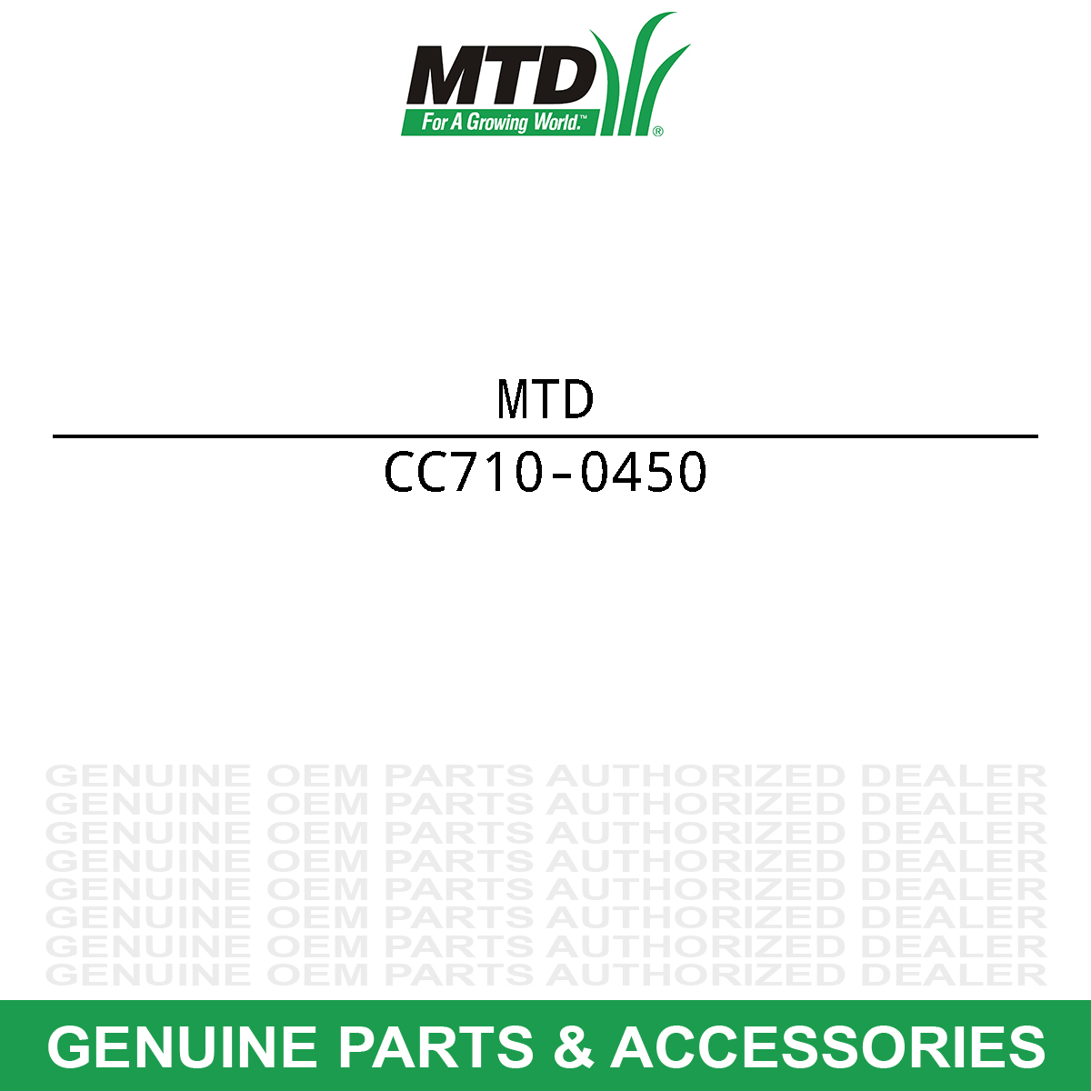 MTD 710-0450 Screw 5/16-18 X 3.0 Gr1