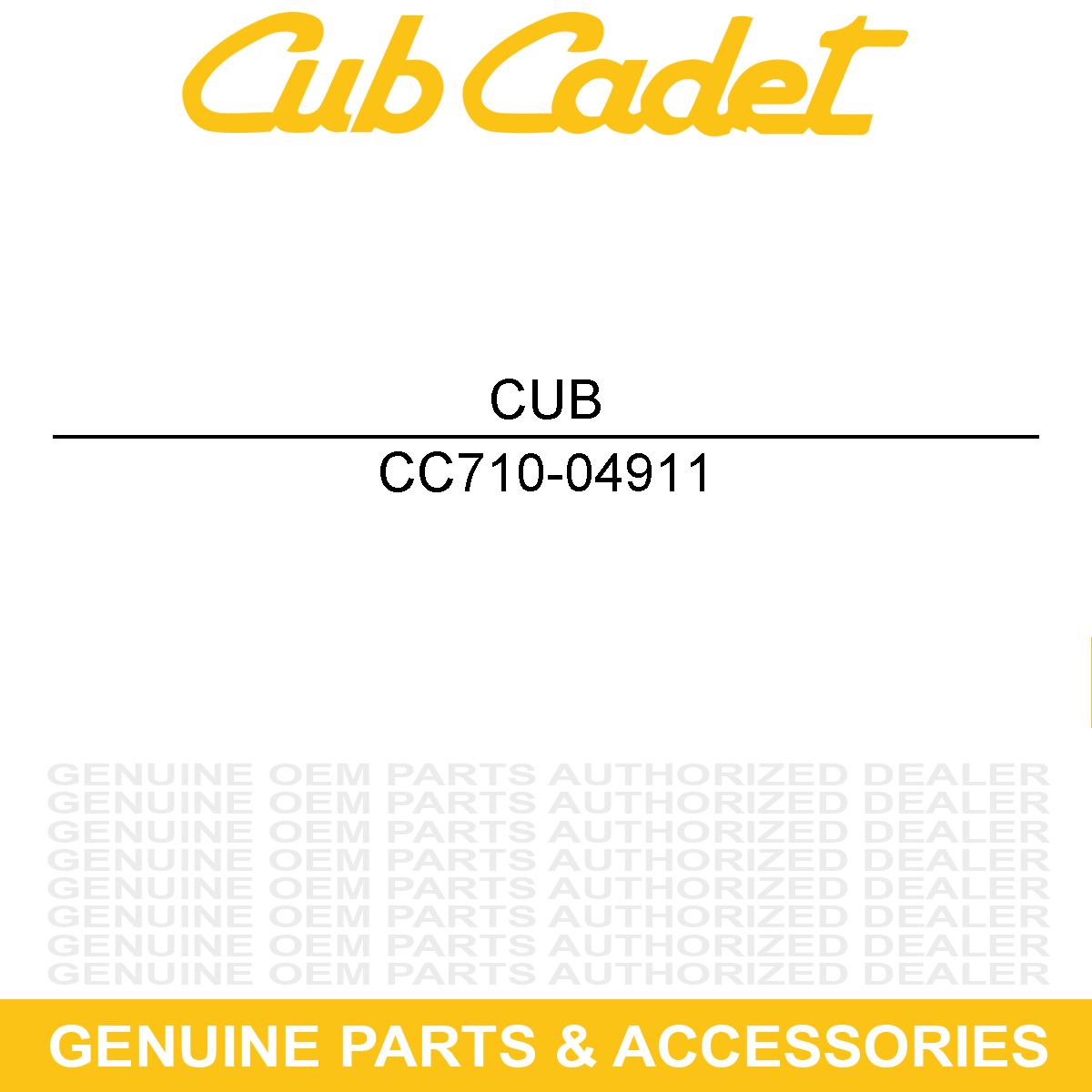 CUB CADET 710-04911 Stud