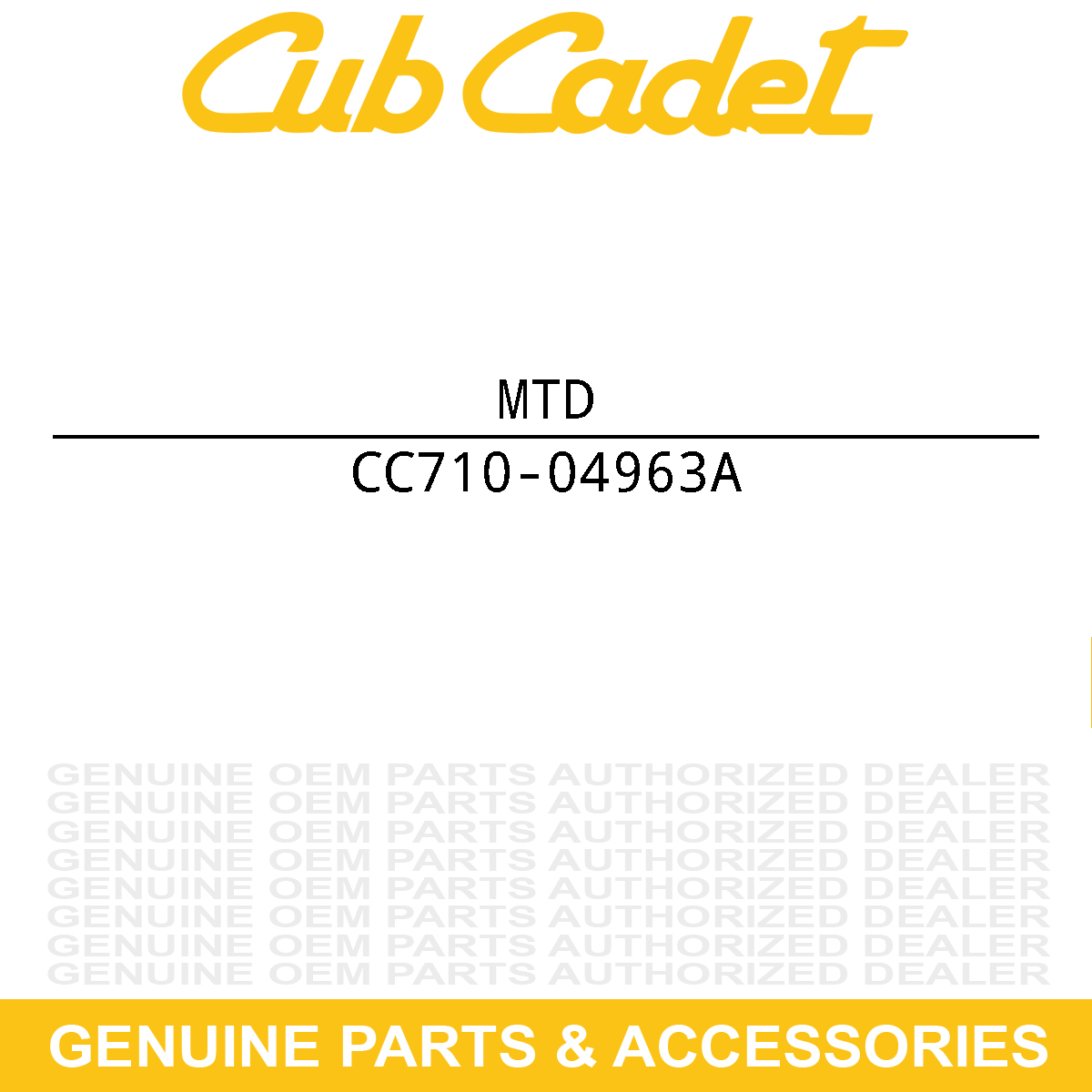 CUB CADET 710-04963A Carburetor Stud