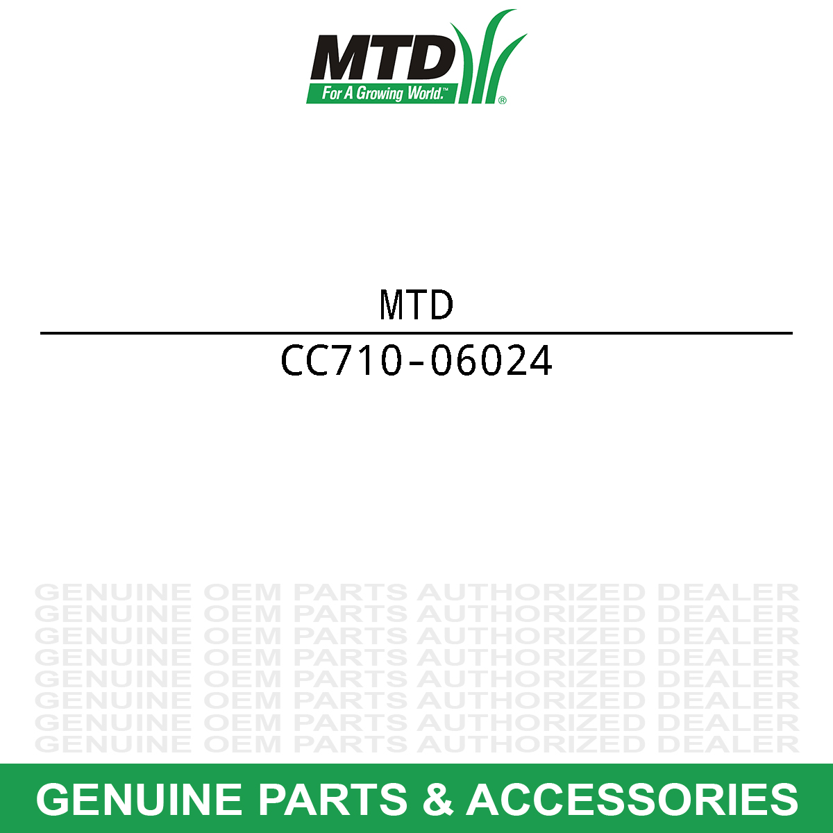 MTD 710-06024 Sockt Cap Screw 3/8-16 X 1.50