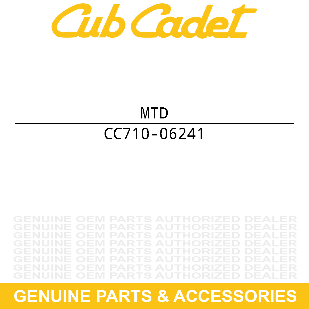 MTD 710-06241 SCREW: 5/16-18X3/4