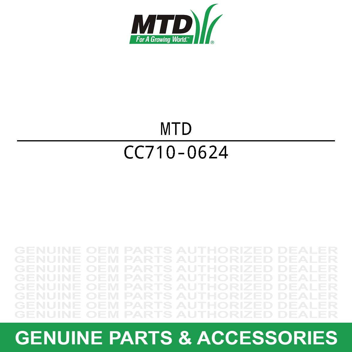 MTD 710-0624 Bolt 5/16-24 X 1.50 Lg Gr5