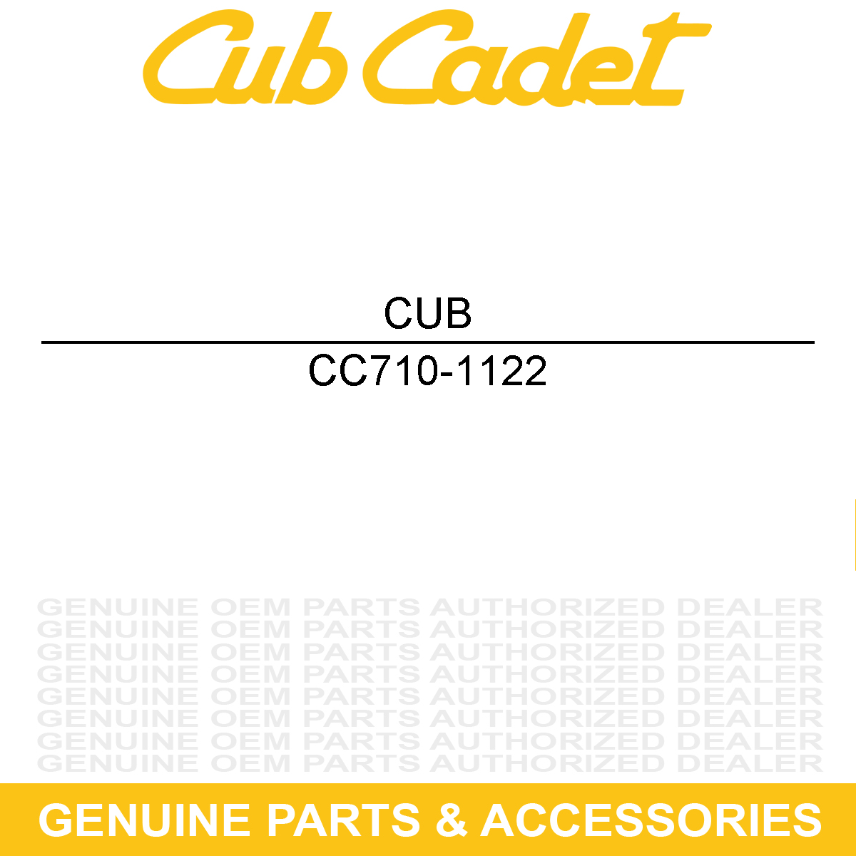 CUB CADET 710-1122 Hex Cap Screw 1/4-20 X 2.50 Lg Gr5