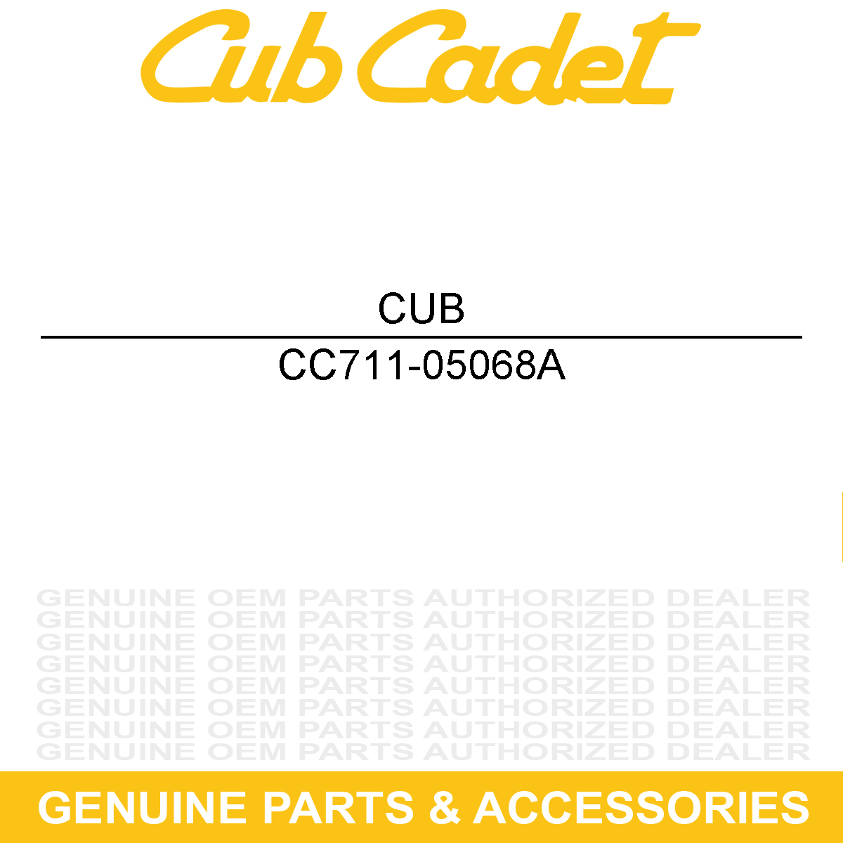 CUB CADET 711-05068A Clevis Pin 5/16 X 4.135