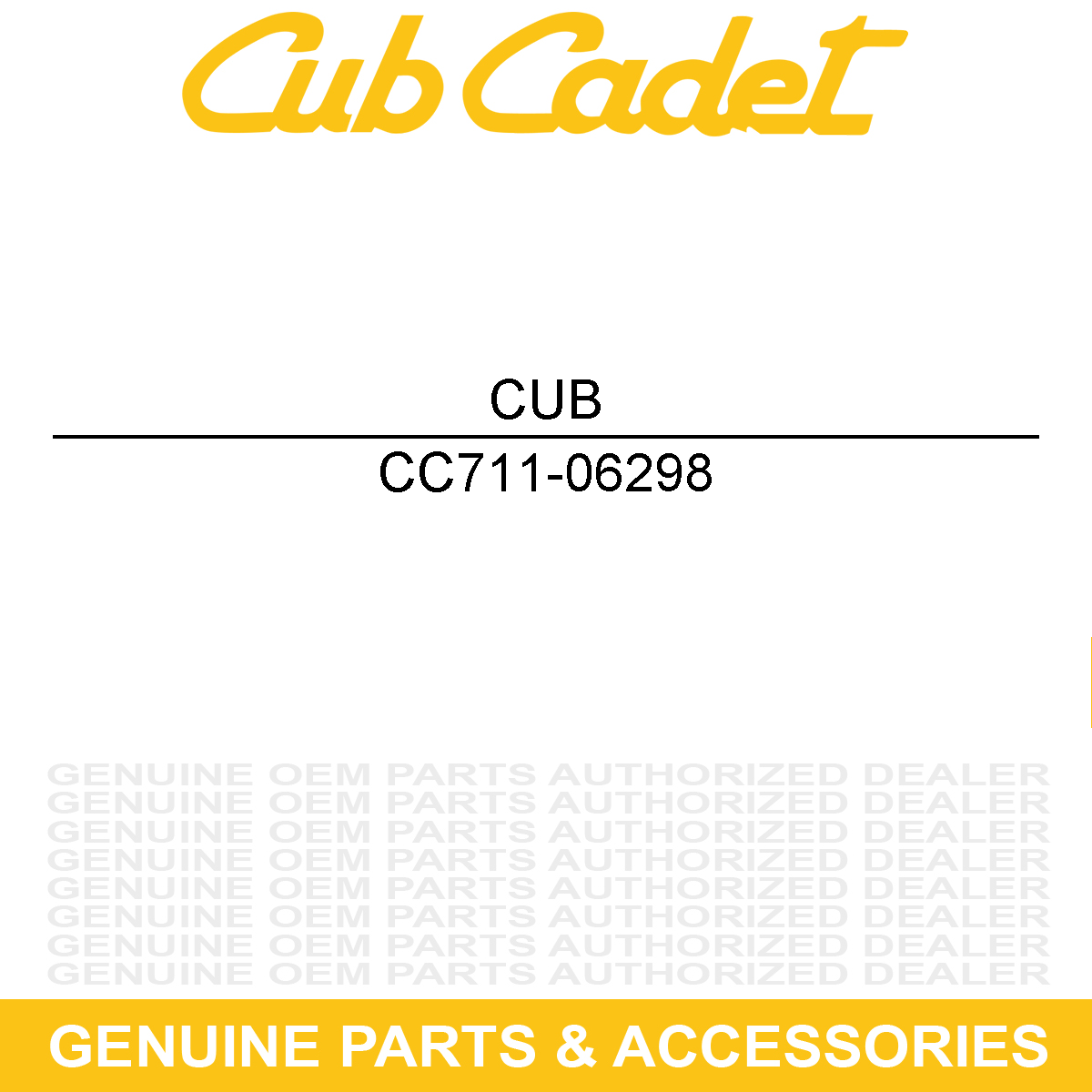 CUB CADET 711-06298 SHAFT-MULE DRV