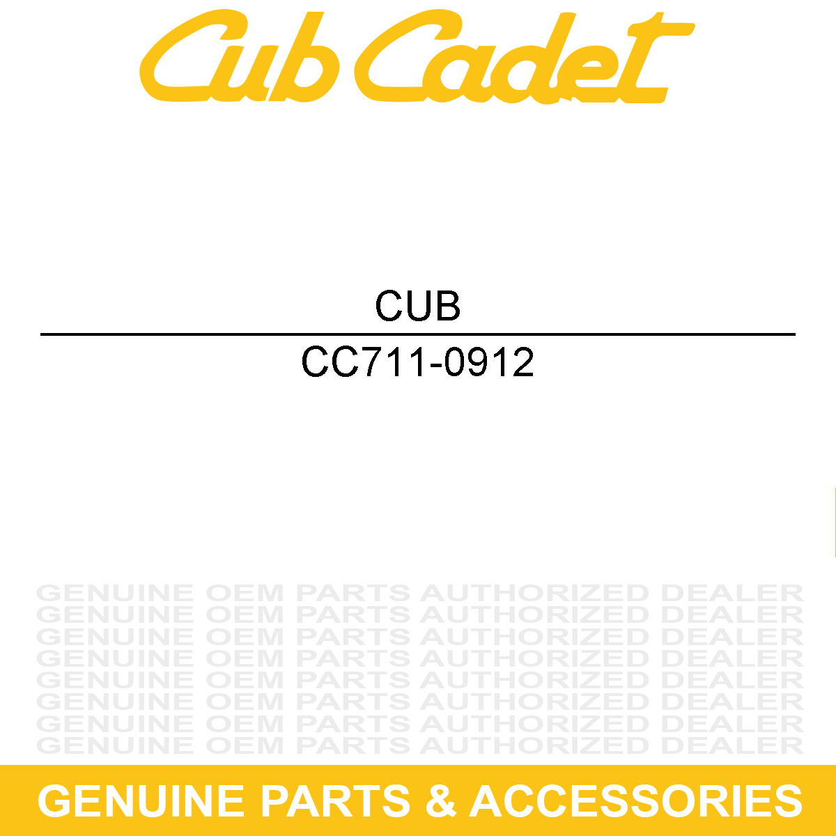CUB CADET 711-0912 Drive Shaft