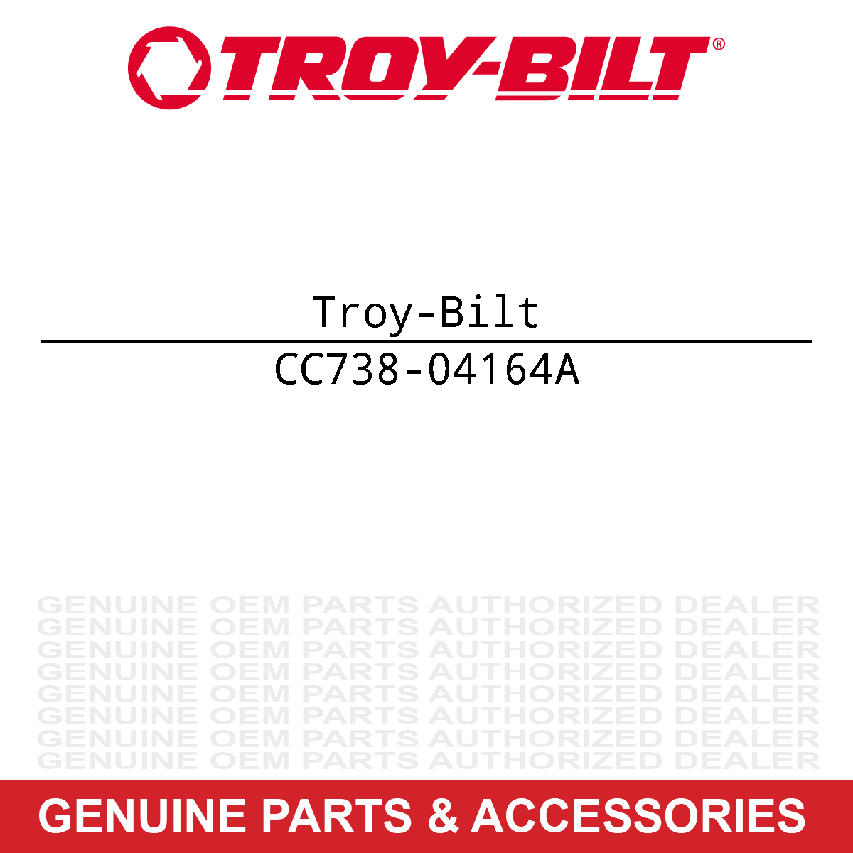 Troy-Bilt 738-04164A Friction Disc Pin