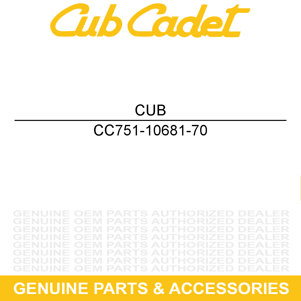 CUB CADET 751-10681-70 HOSE-FUEL LINE 5/1