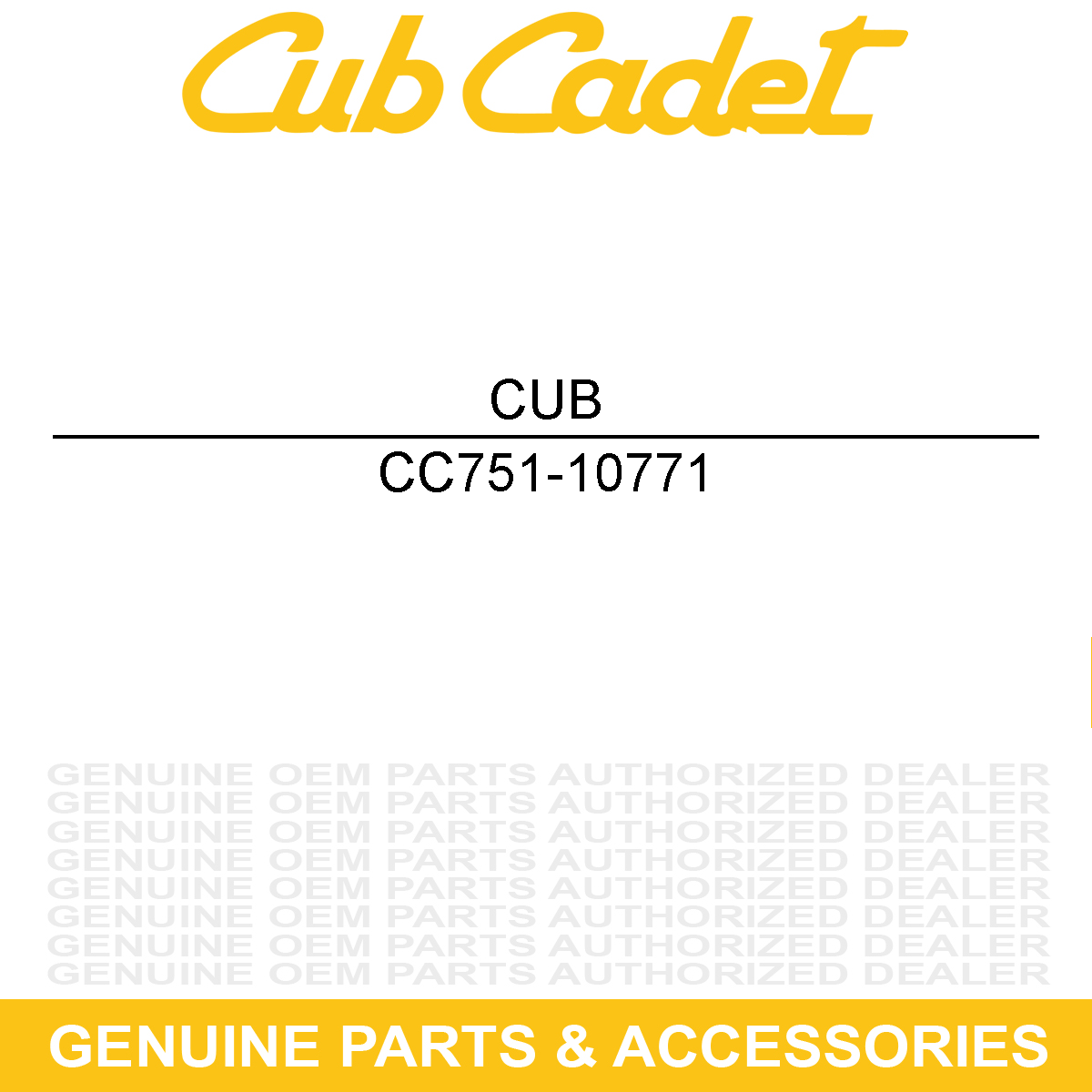 CUB CADET 751-10771 TUBE-EXHAUST LHK