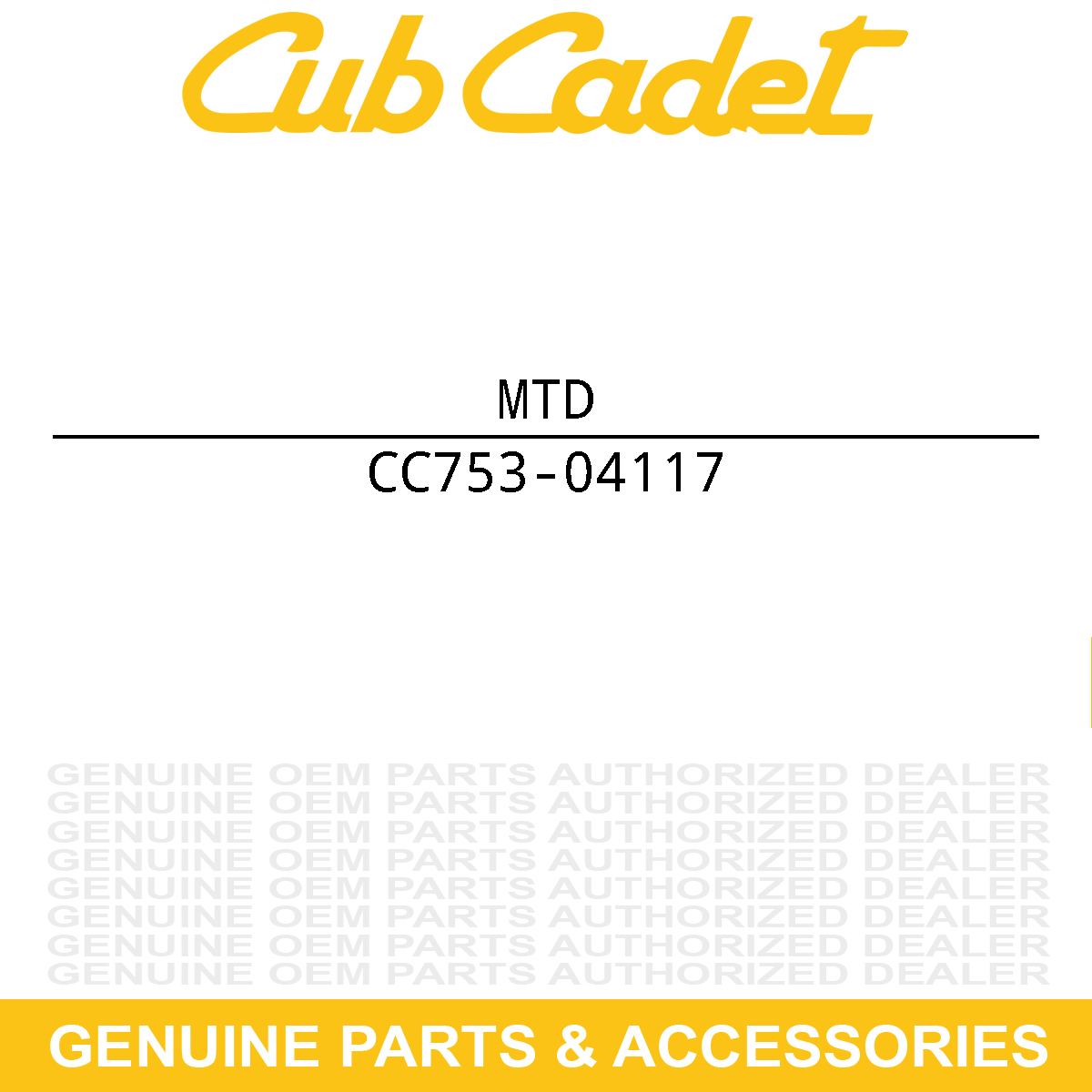 MTD 753-04117 SHF:FLEX:46.18":W/