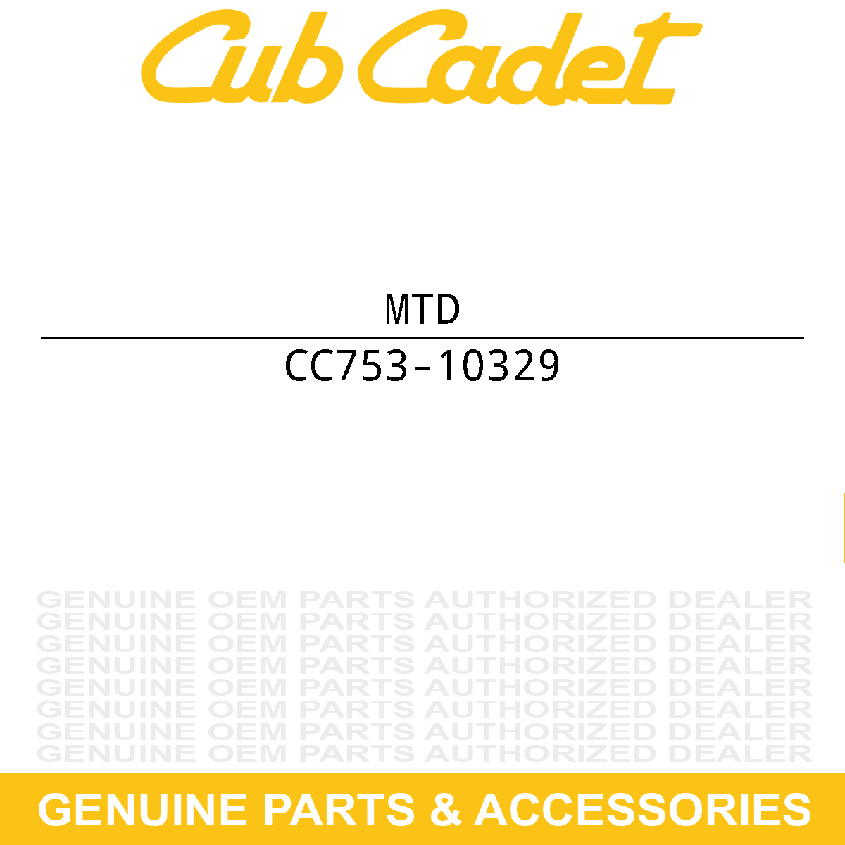 MTD 753-10329 THR ROD:YD4000.8-2