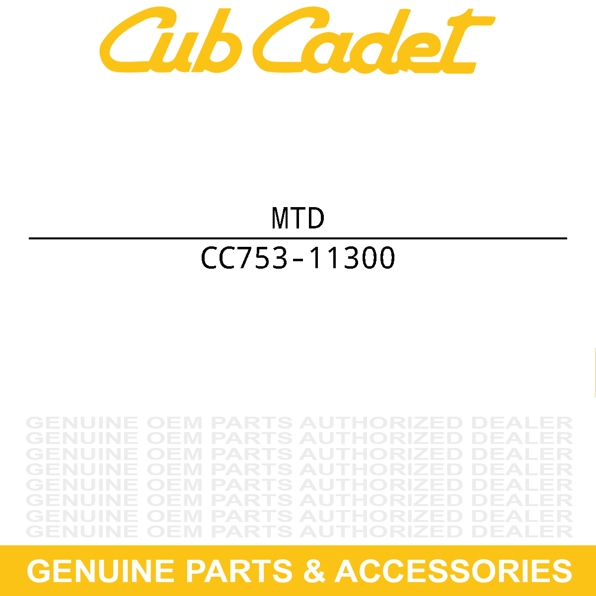 MTD 753-11300 Shortblock